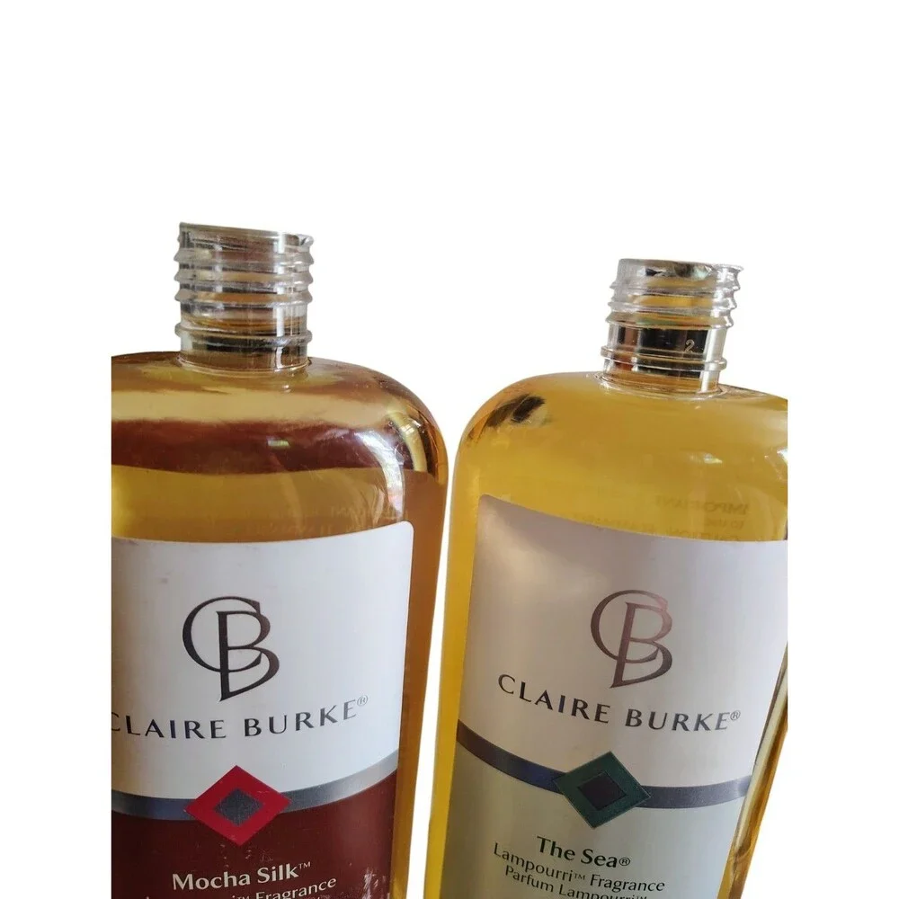 Claire Burke Mocha Silk/The Sea Lampourri Fragrance Oil 12oz Sealed Discontind55